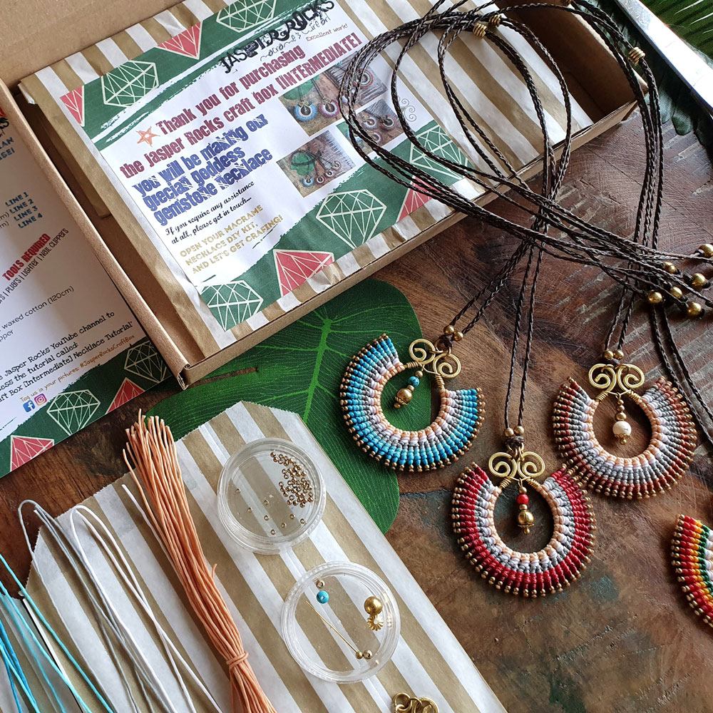 Jewellery kits at The Potter's Wheel artisan shop, Wallingford, Oxfordshire.