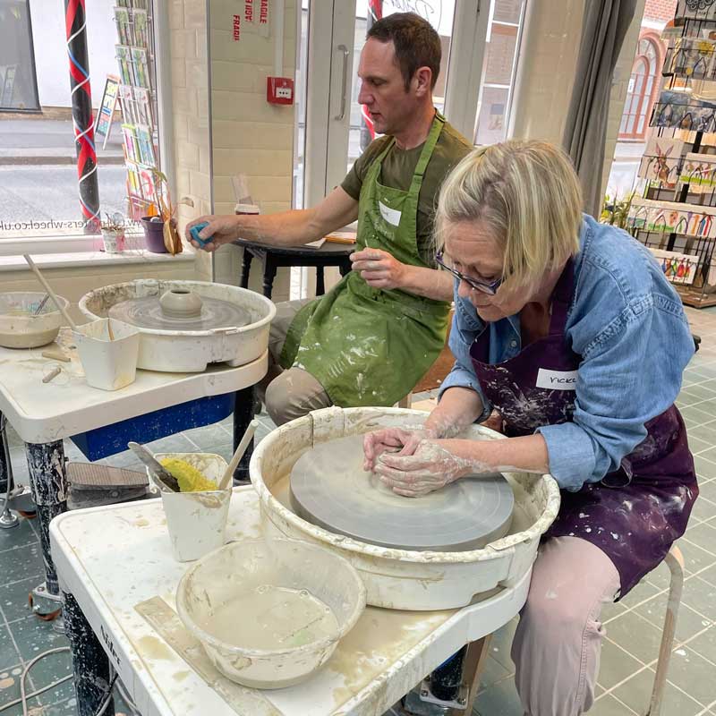 Pottery wheel  lessons at The Potter's Wheel