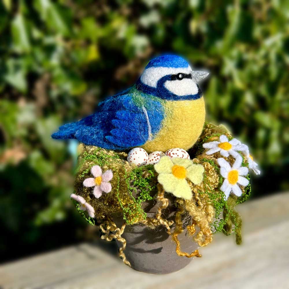 Nesting Blue Tit Needle Felting Workshop with Sarah