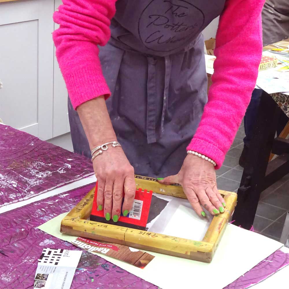 Screen Printing with Victoria Squires with Victoria Squires